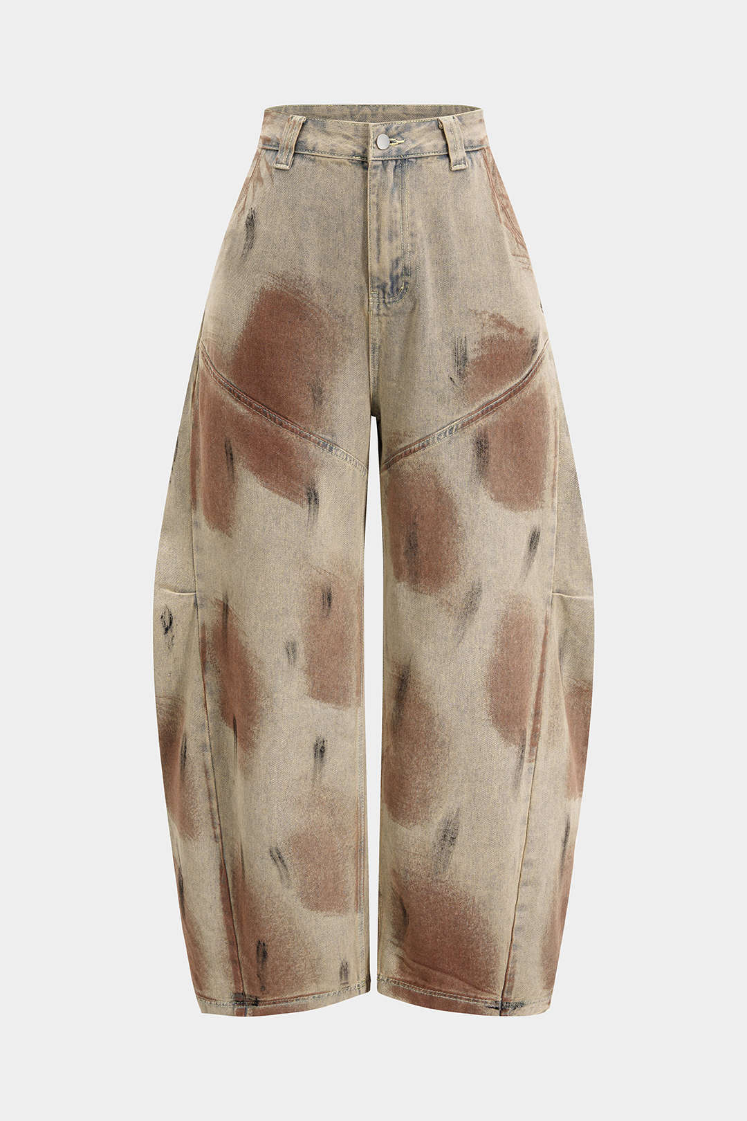 Kiki - Jeans met wijde pijpen en ballonmodel