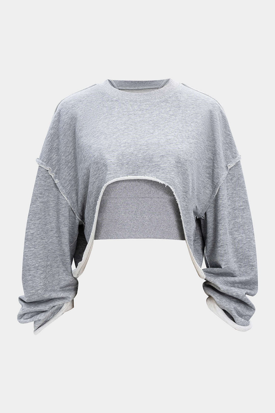 Effen sweater met getailleerde pasvorm