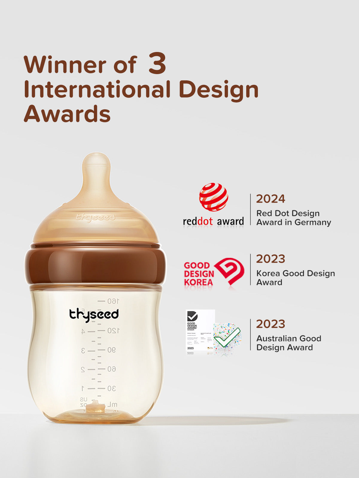 Thyseed PPSU natuurlijke anti-koliek babyfles