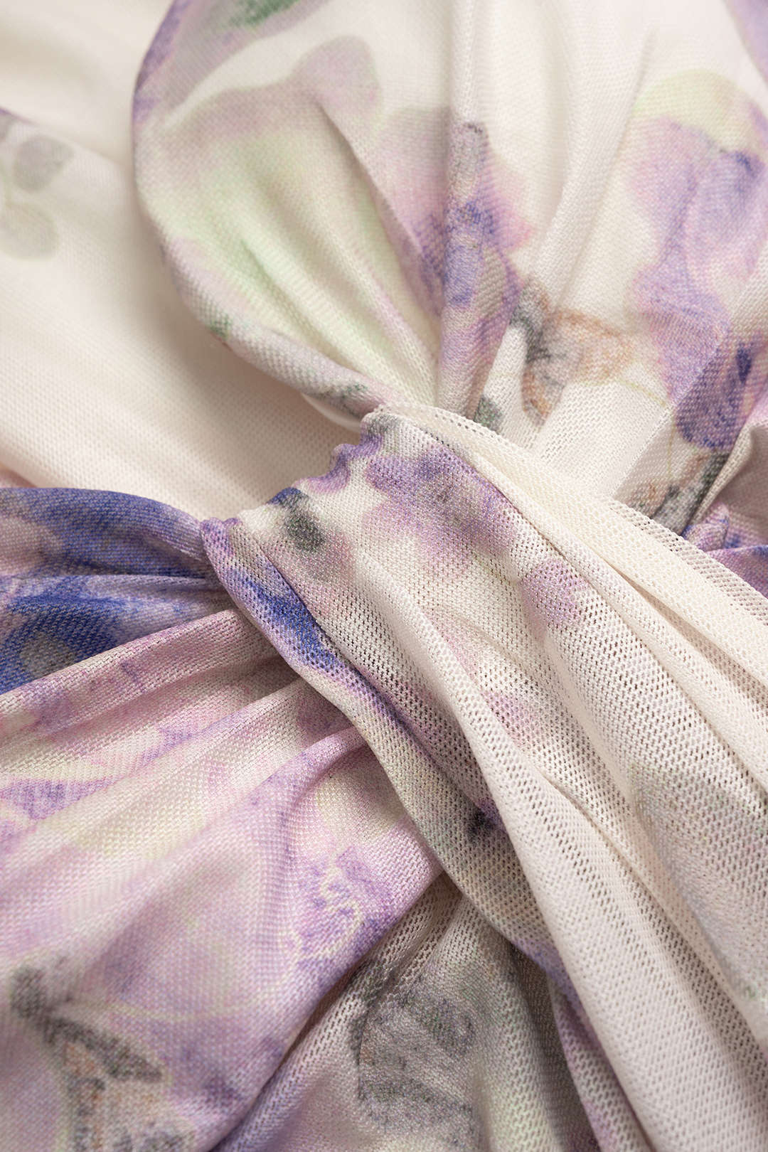 Bloemenprint mouwloze maxijurk met ruches