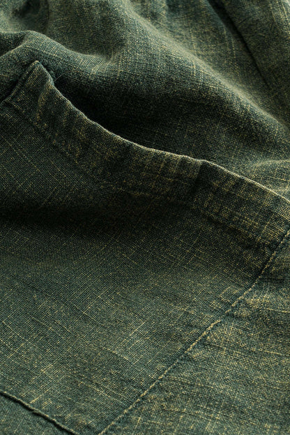 Ruched Pocket Wide Leg Barrel Trousers