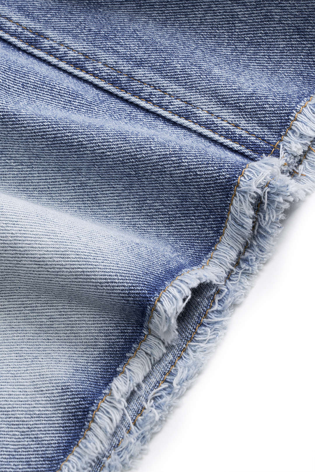 Denim asymmetrische minijurk