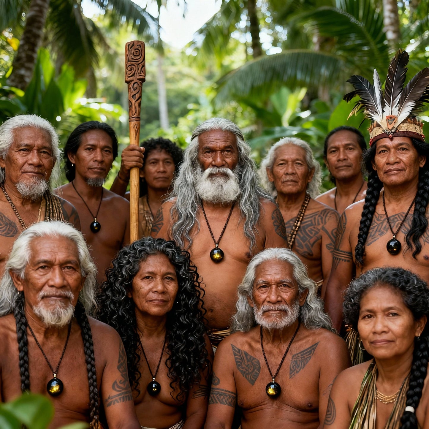 'Keiko’ Goud Obsidiaan Hanger Ketting