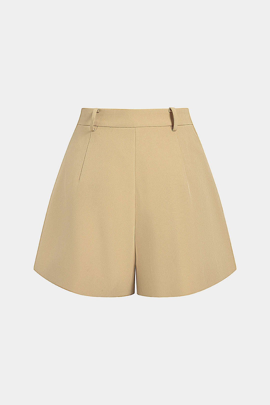 Metallic short met knoopjes en hoge taille