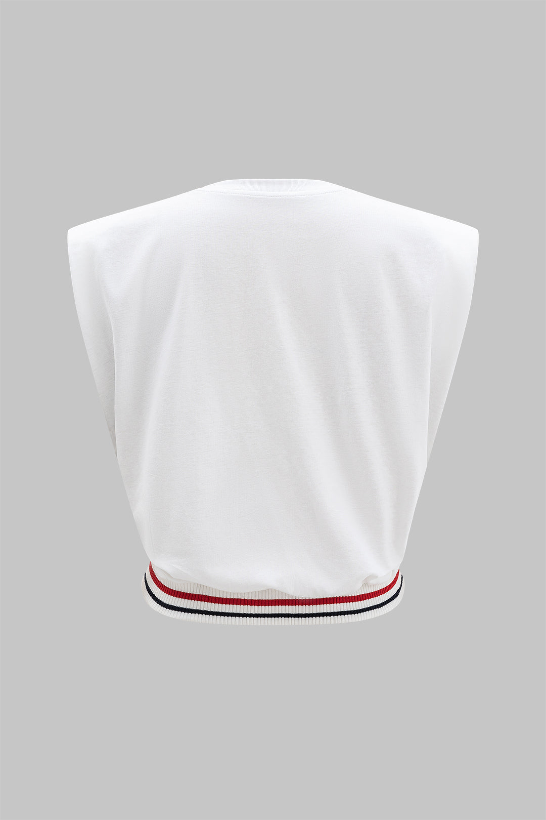 Mouwloos T-shirt met ronde hals