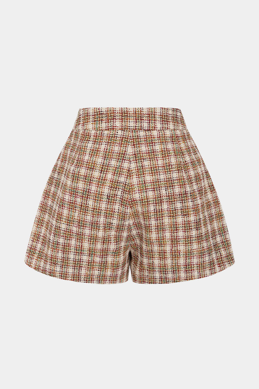 Tweed short met knoopjes