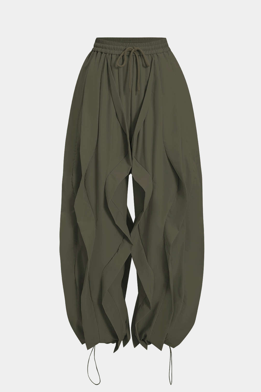 Pantalon met trekkoord en volants