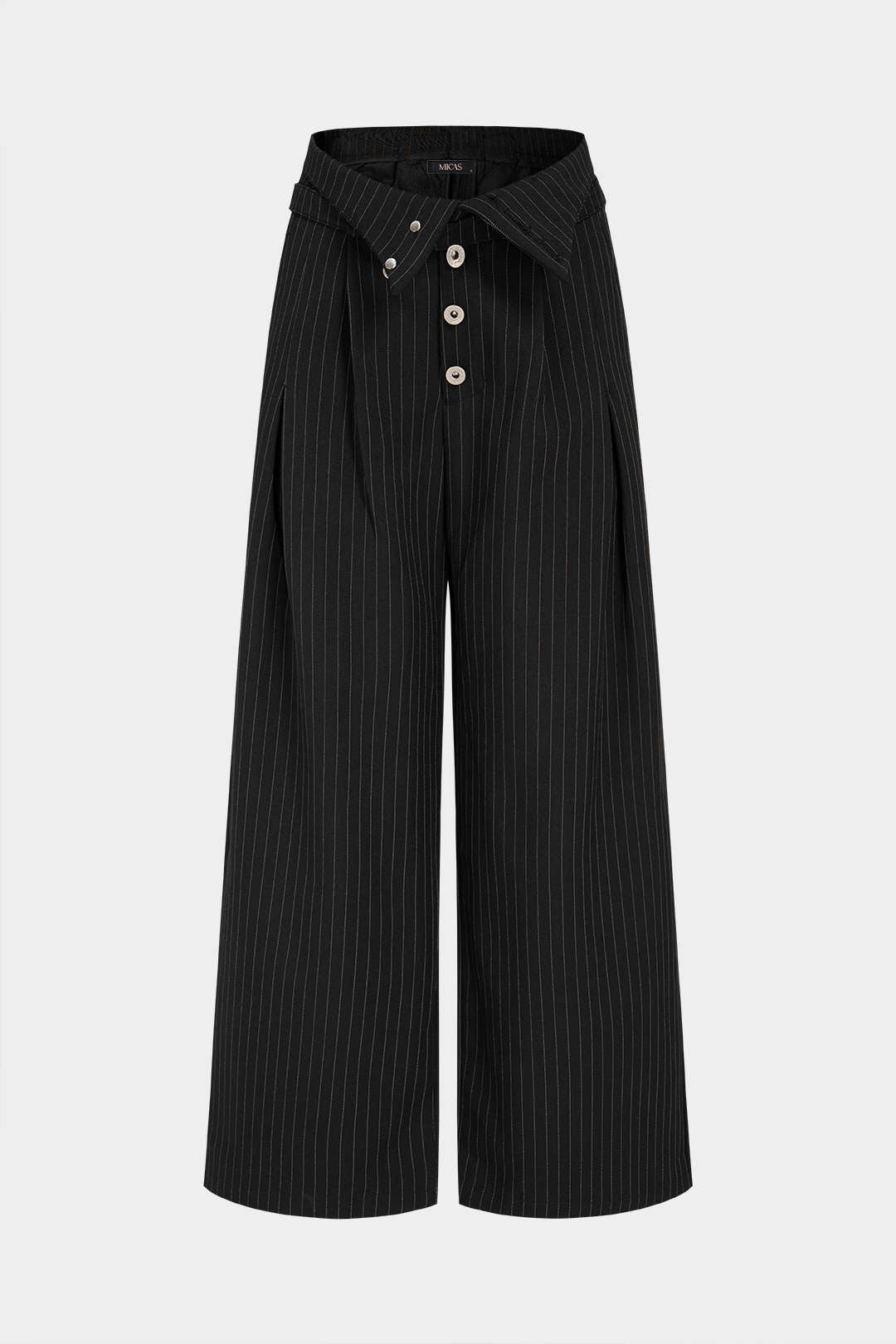 Broek met rechte pijp en wijde pijpen