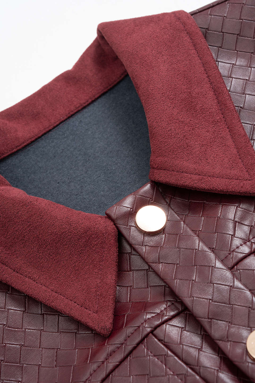 Elske - Leren-look patchwork jasje