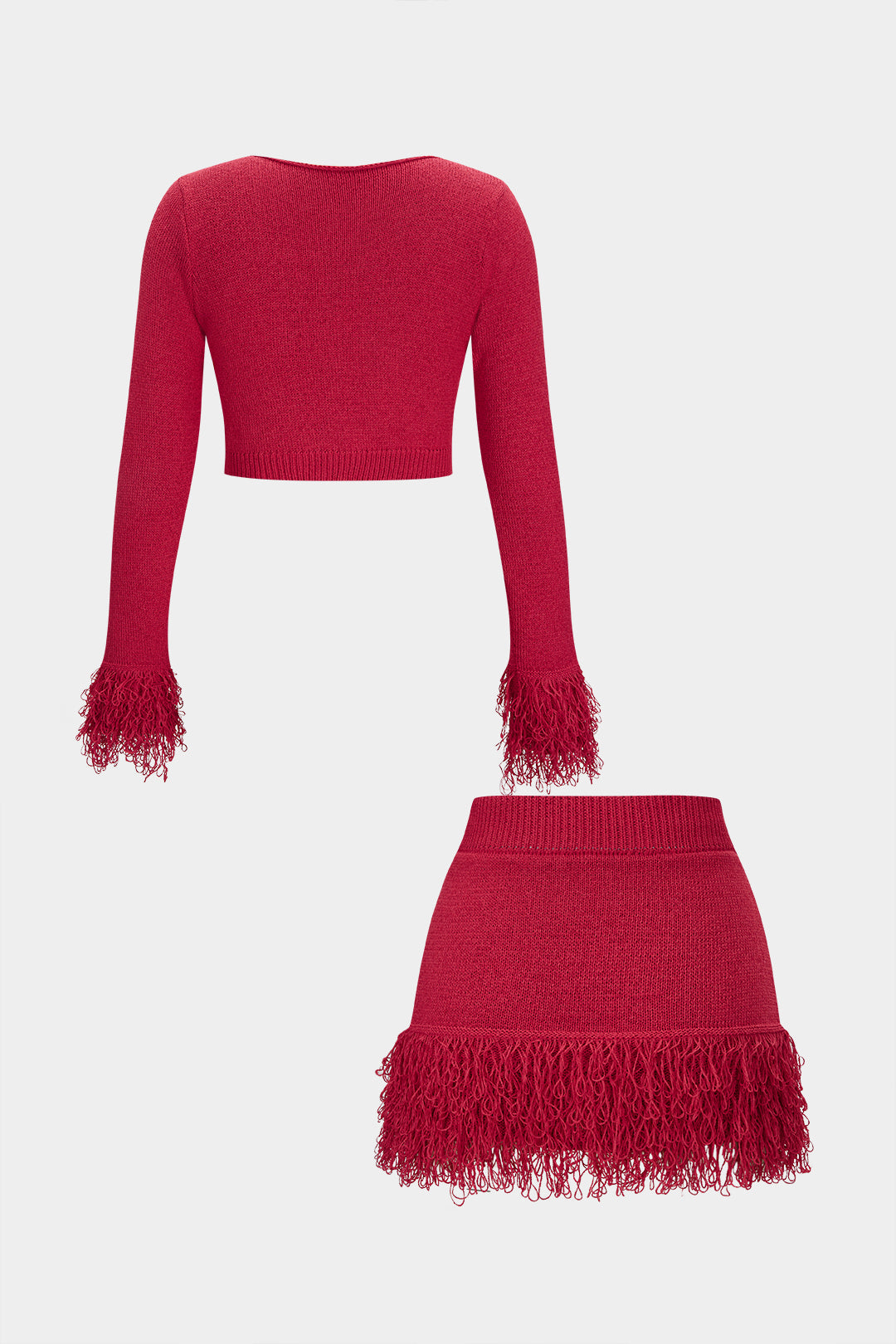 Evi - Gebreide set met top en rok