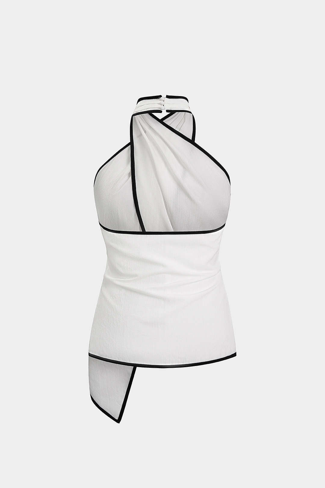 Asymmetrische top met halternek
