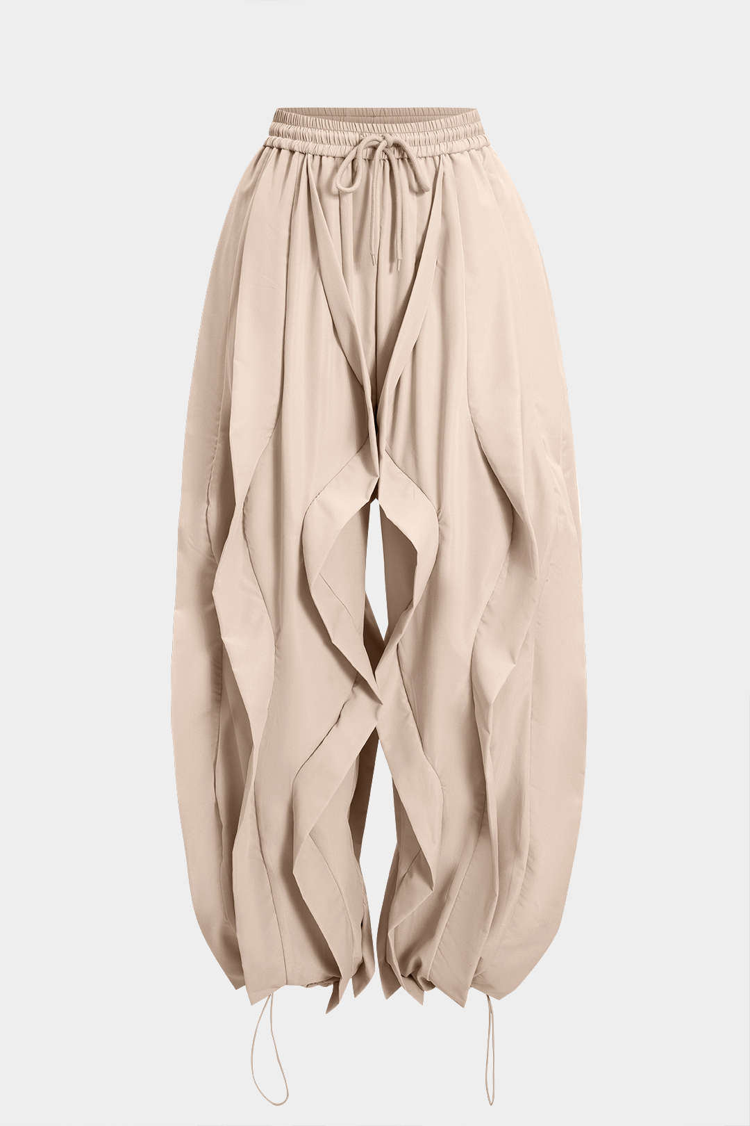 Pantalon met trekkoord en volants