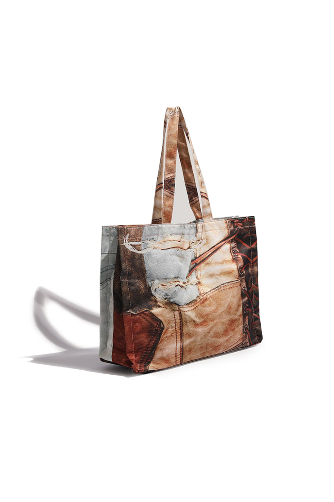Abstracte print shopper
