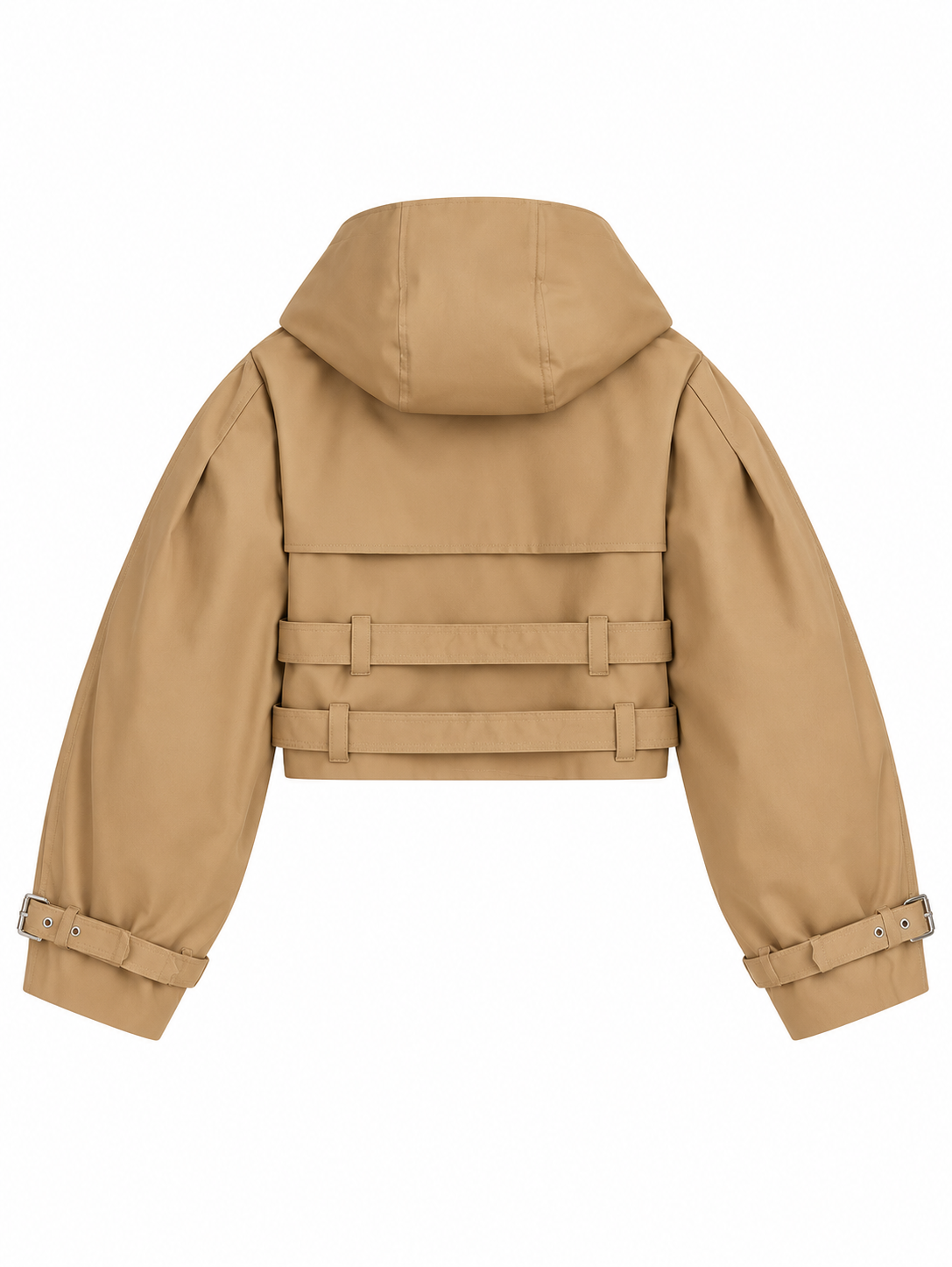 Vintage Oversized Trench jas met Capuchon