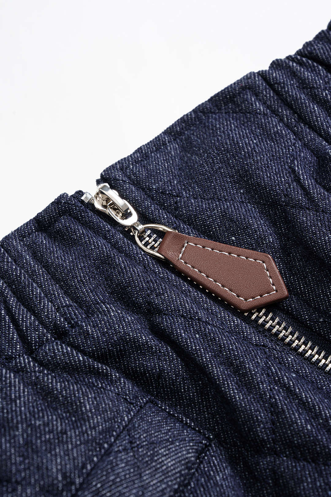 Evi - Denim asymmetrische rok met rits