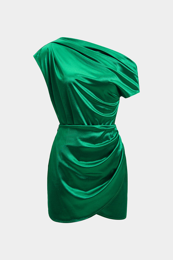 Yasmin - Satijnen set met top en rok