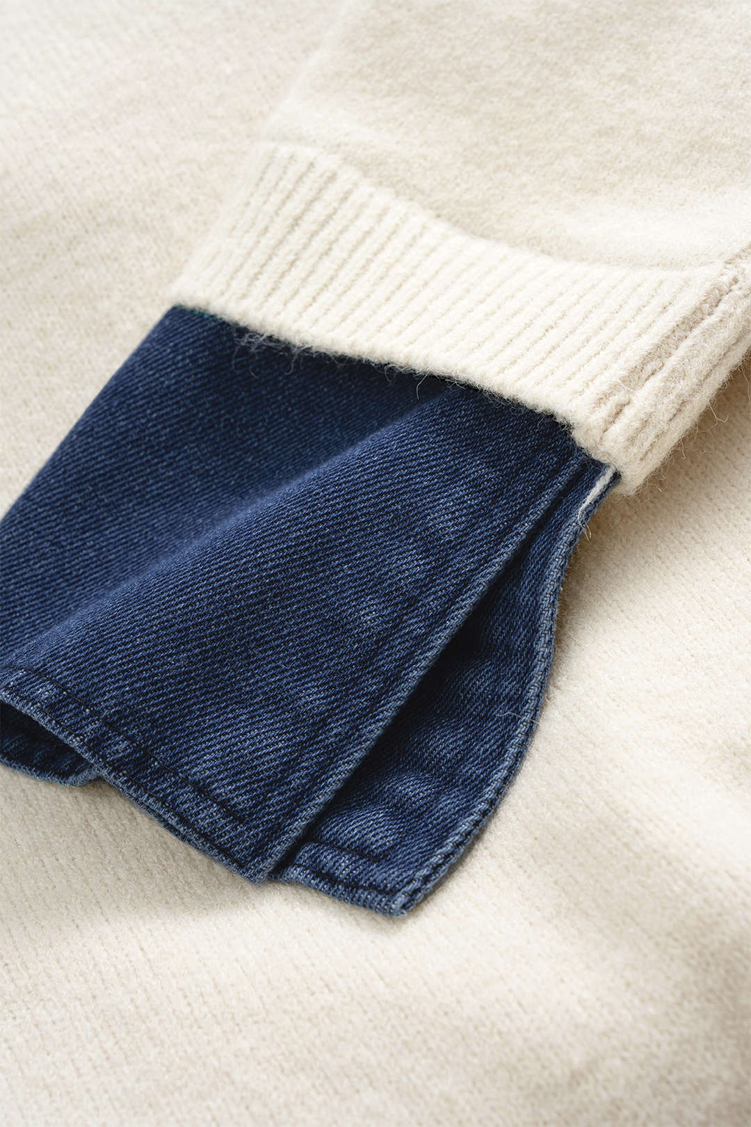 Patchwork top met lange mouwen