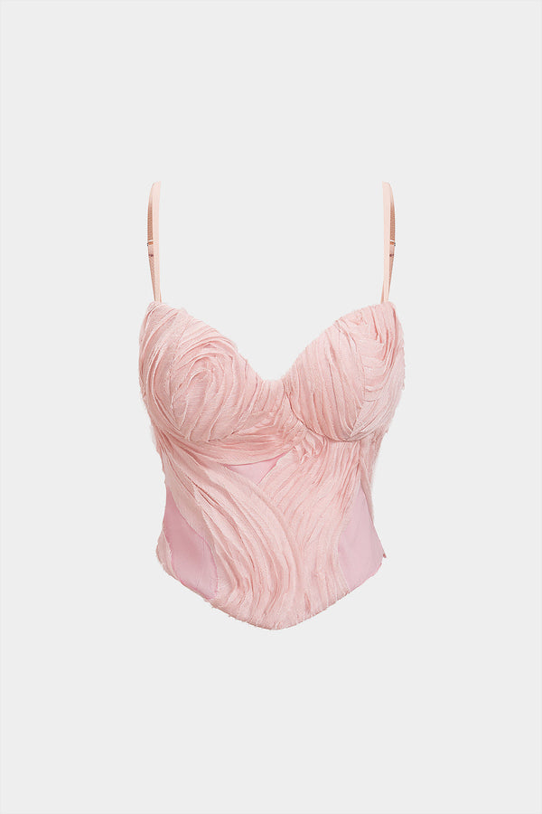 Asymmetrische top met ruches
