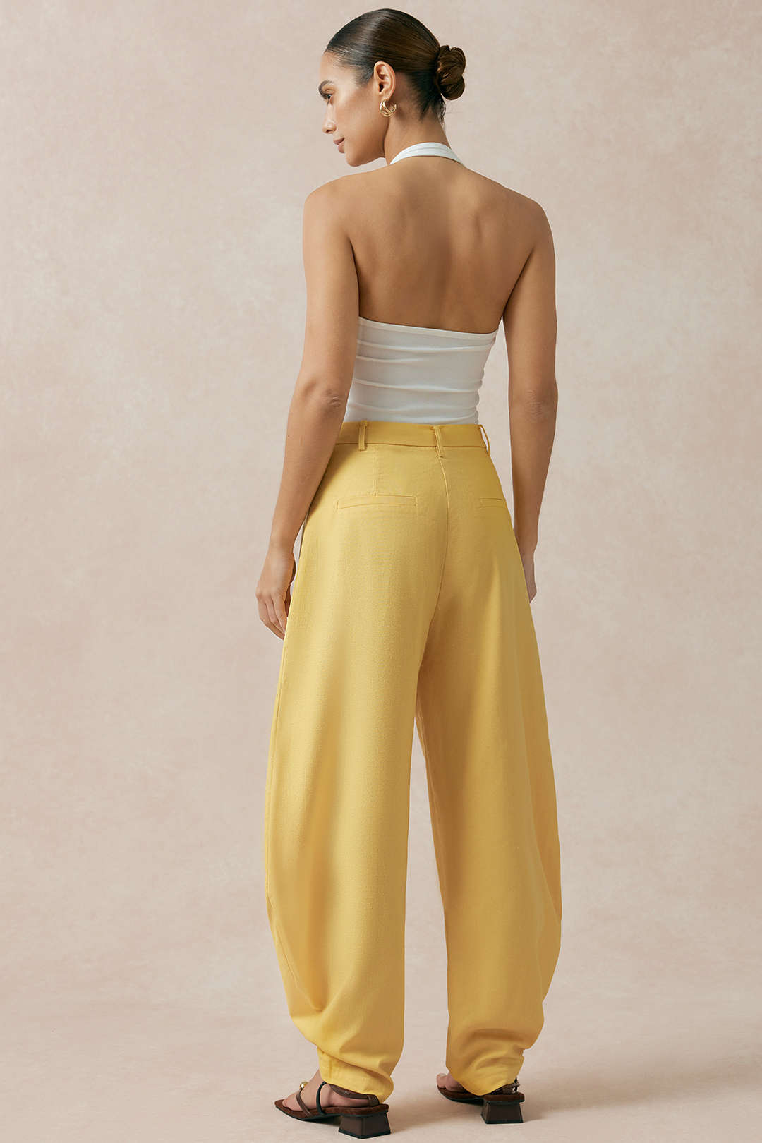 Margot - Effen broek met wijde pijpen
