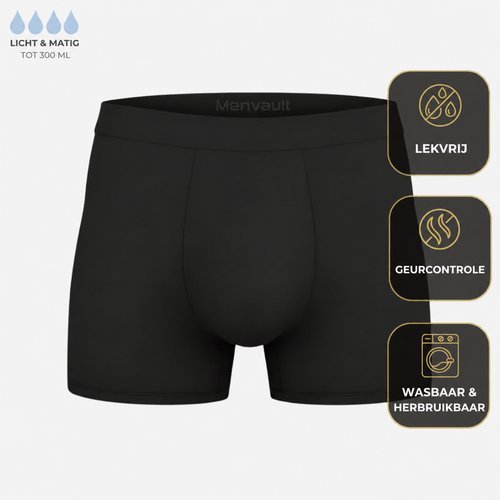 Premium Wasbare Boxer - Geeft extra zekerheid bij urineverlies.