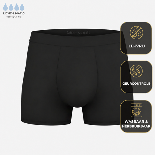Premium Wasbare Boxer - Geeft extra zekerheid bij urineverlies.