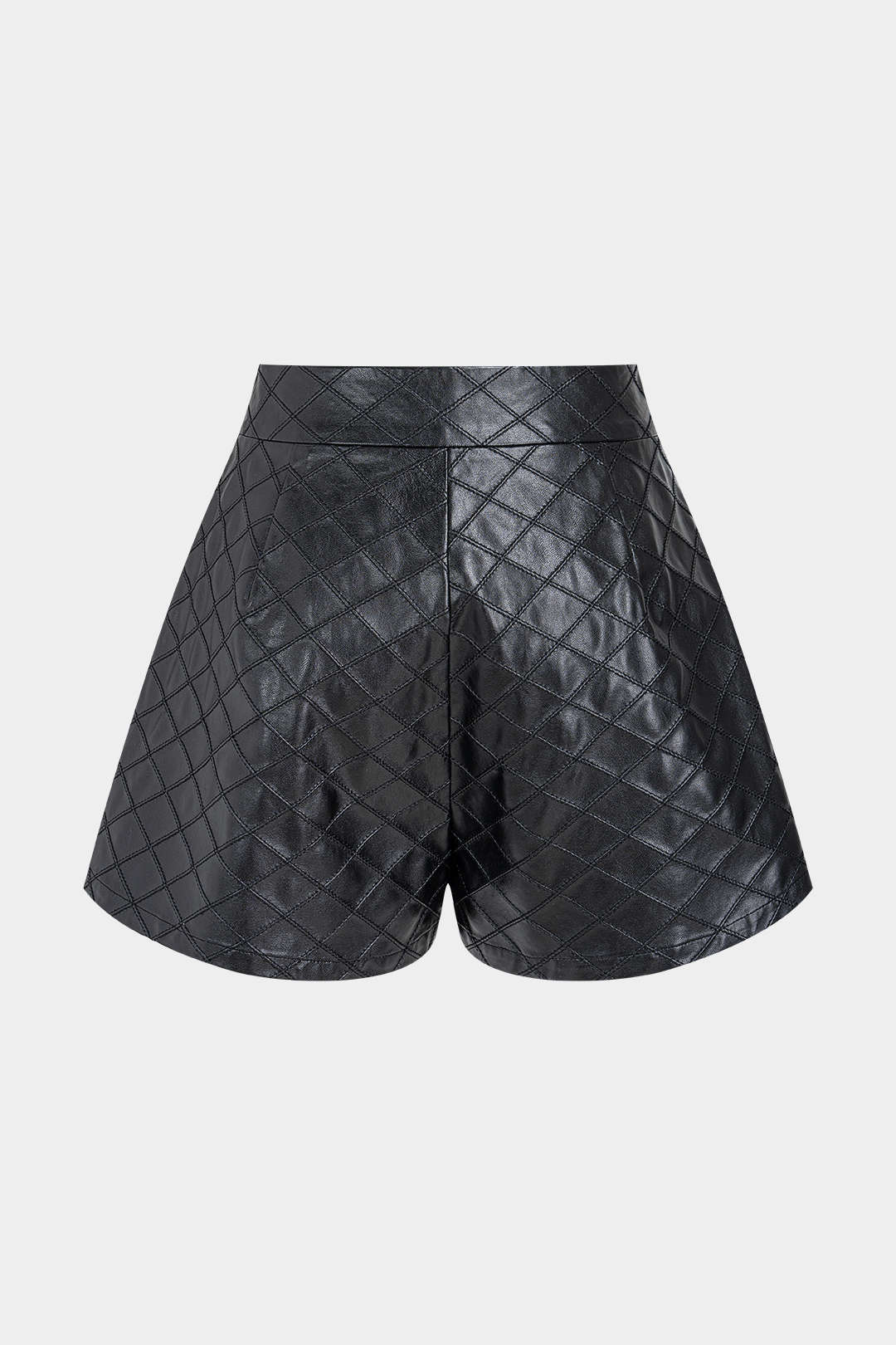 Paula - Leren-look short