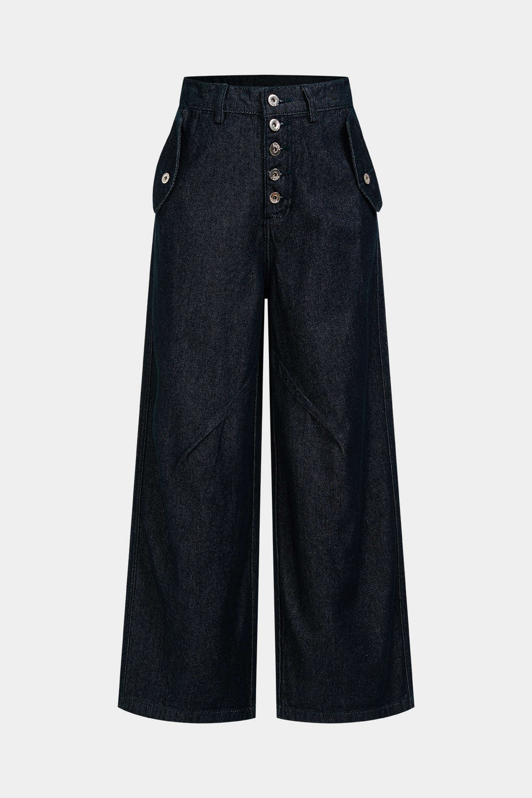Elif - Jeans met knoopjes en rechte pijp
