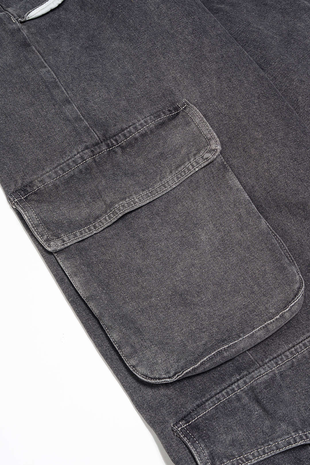 Ripped jeans met zakken en rechte pijp