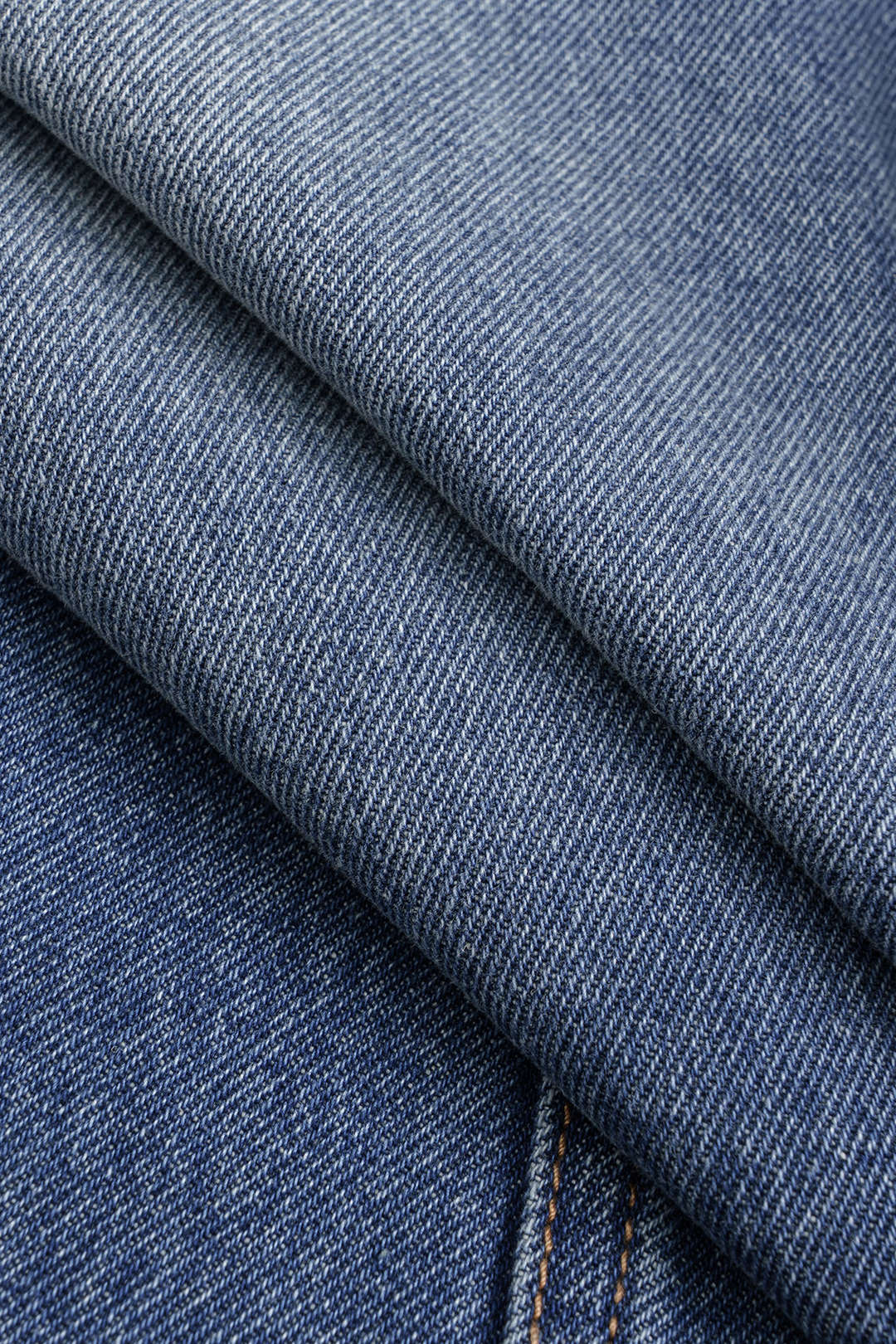 Patchwork jeans met hoge taille en rechte pijp