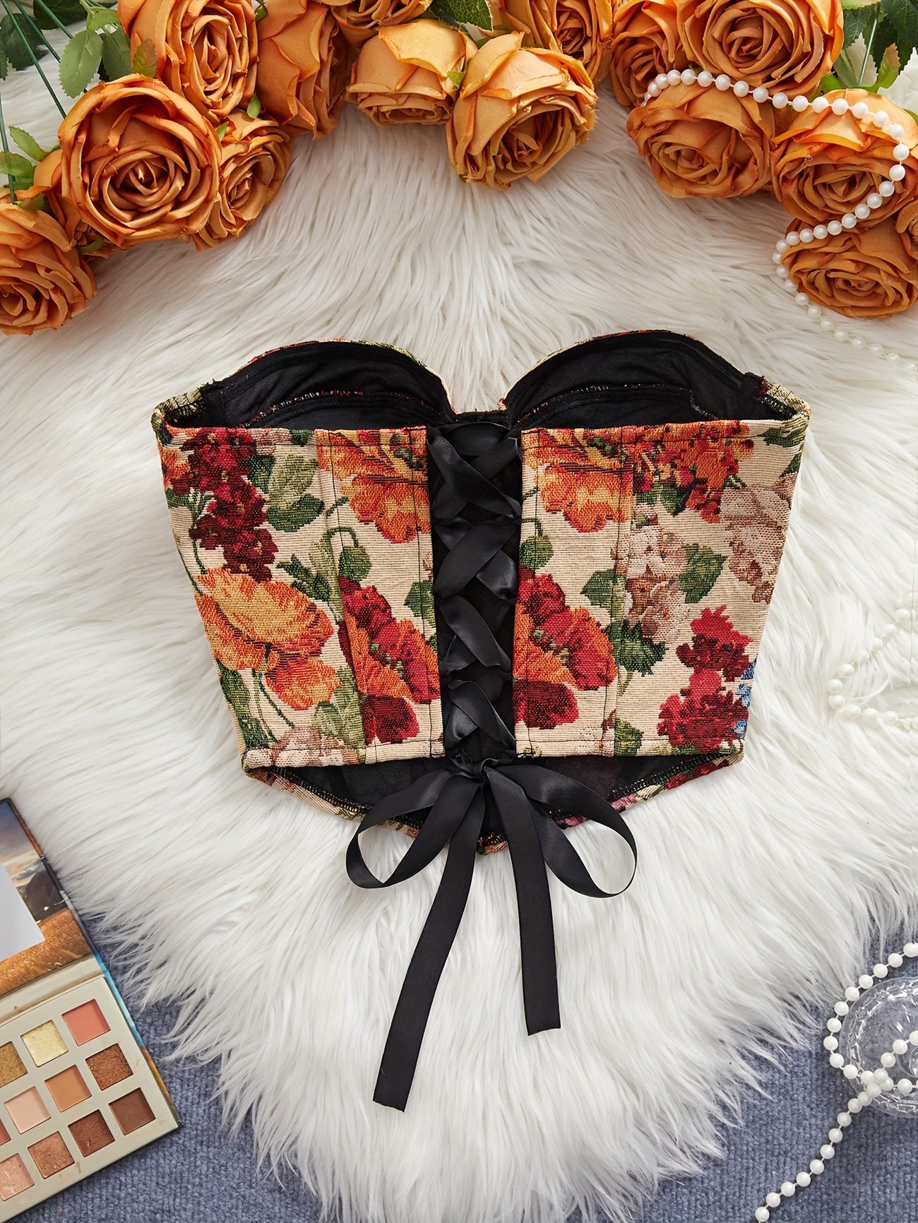 Retro Corset met Beugel zonder Borstpad