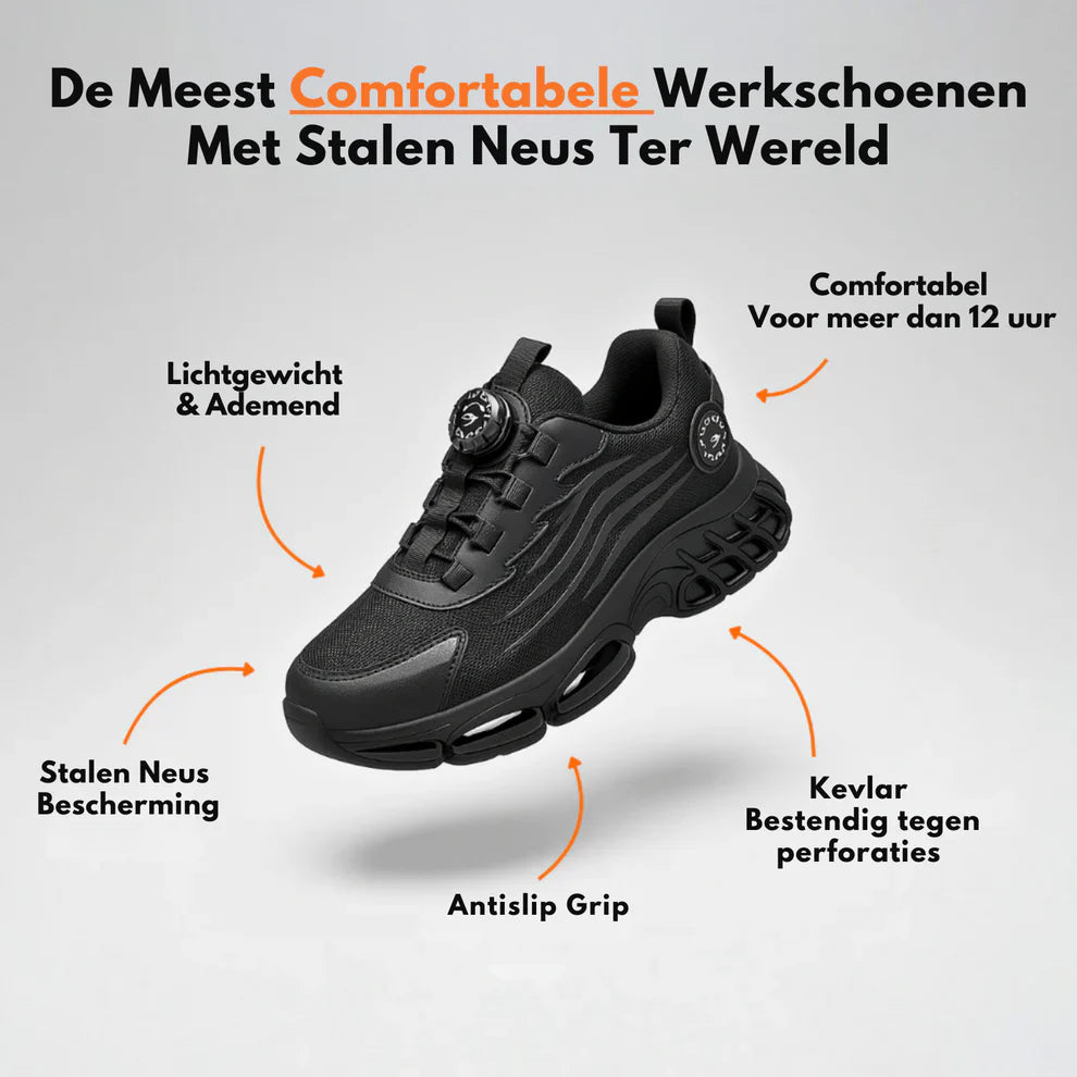 Steelcloud® S3 werkschoenen  – licht, comfortabel en snel aan te trekken
