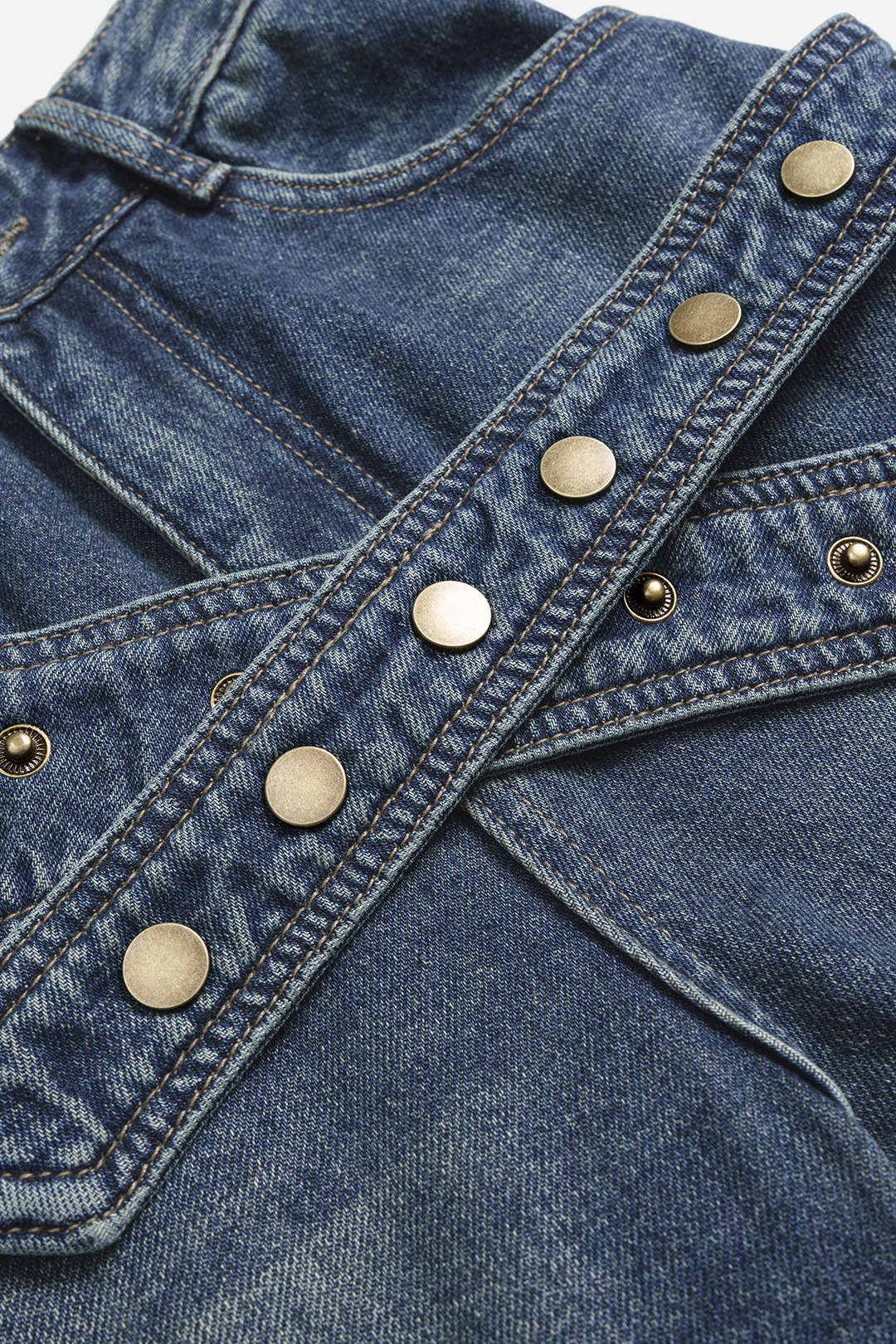 Selin - Asymmetrische jeans met wijde pijpen
