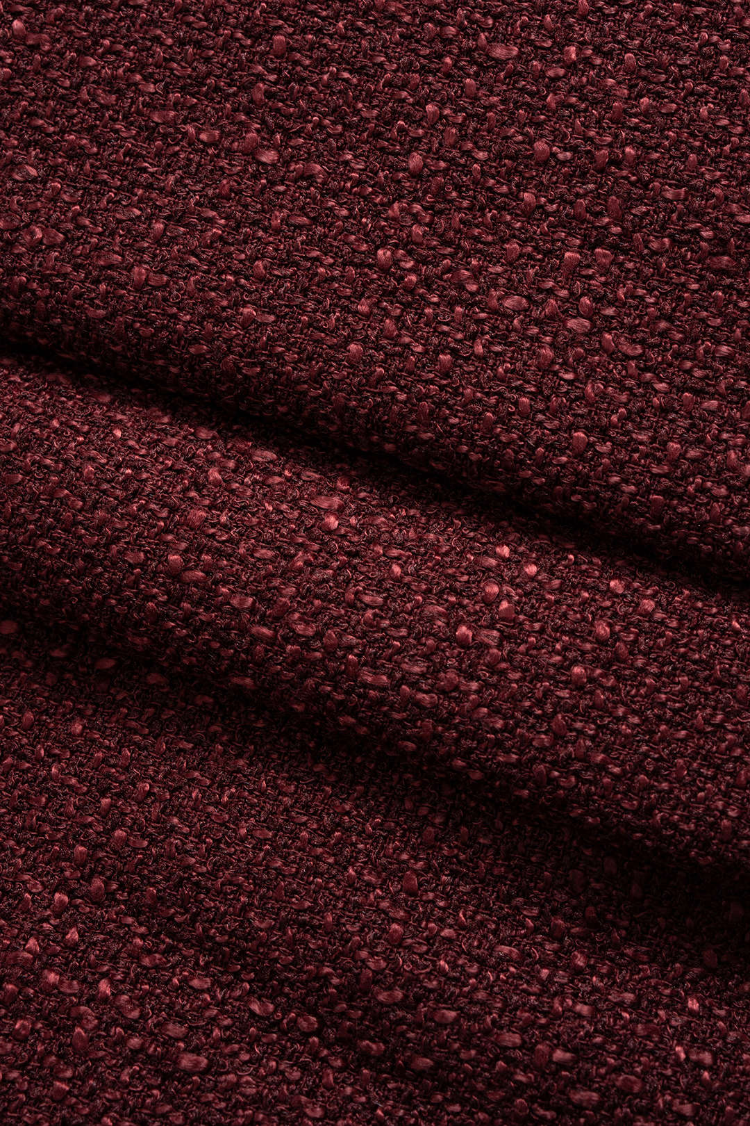 Tweed metallic top met ronde hals, knoopjes en zakken
