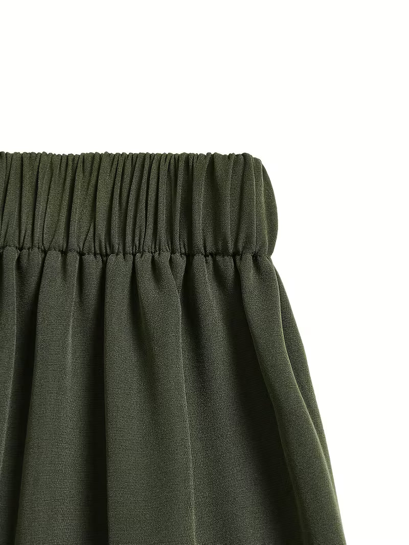 Wijde Broek met Elastische Tailleband