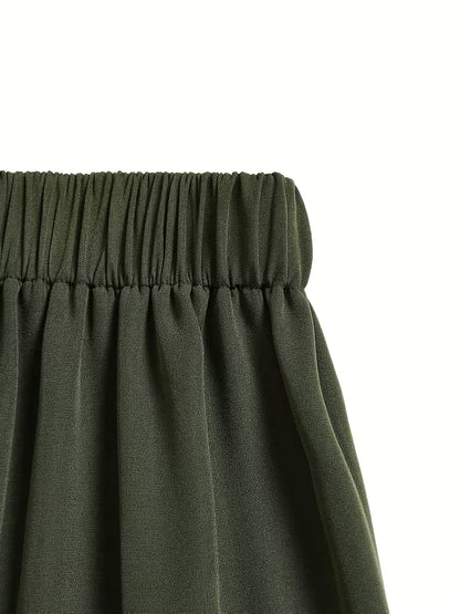 Wijde Broek met Elastische Tailleband