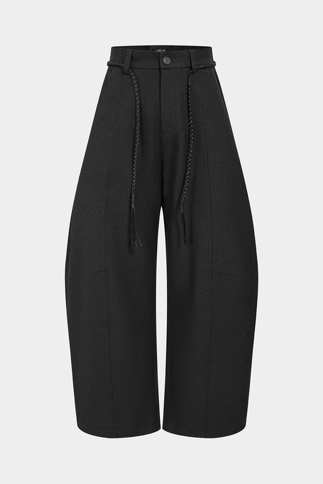 Effen broek met riem