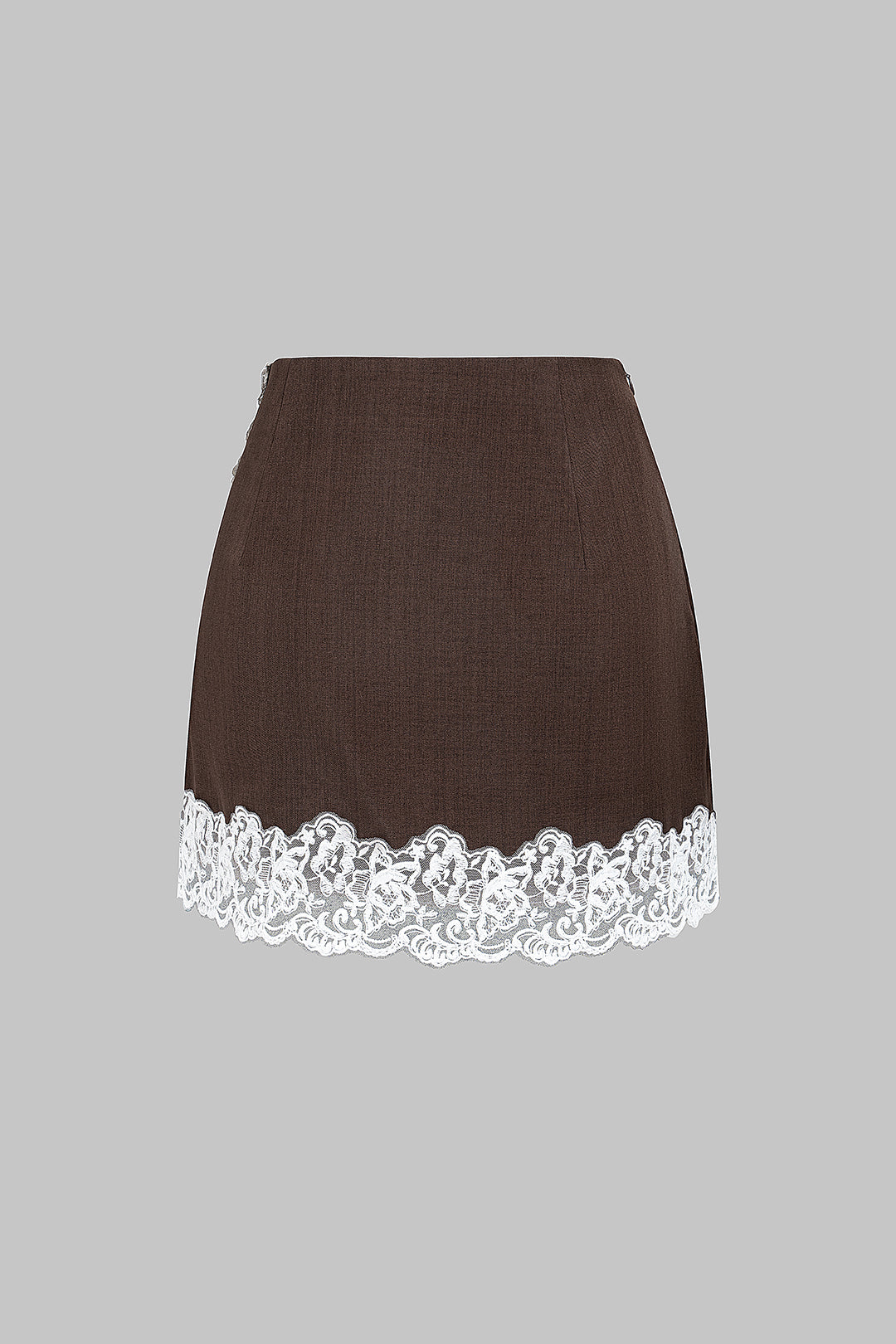 Carmen - Patchwork minirok met kant