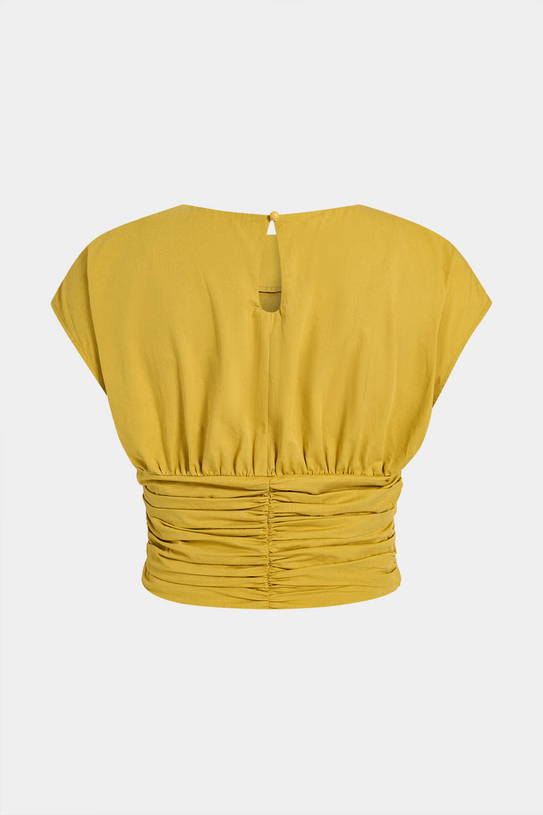 Luna - Tanktop met ronde hals en ruches