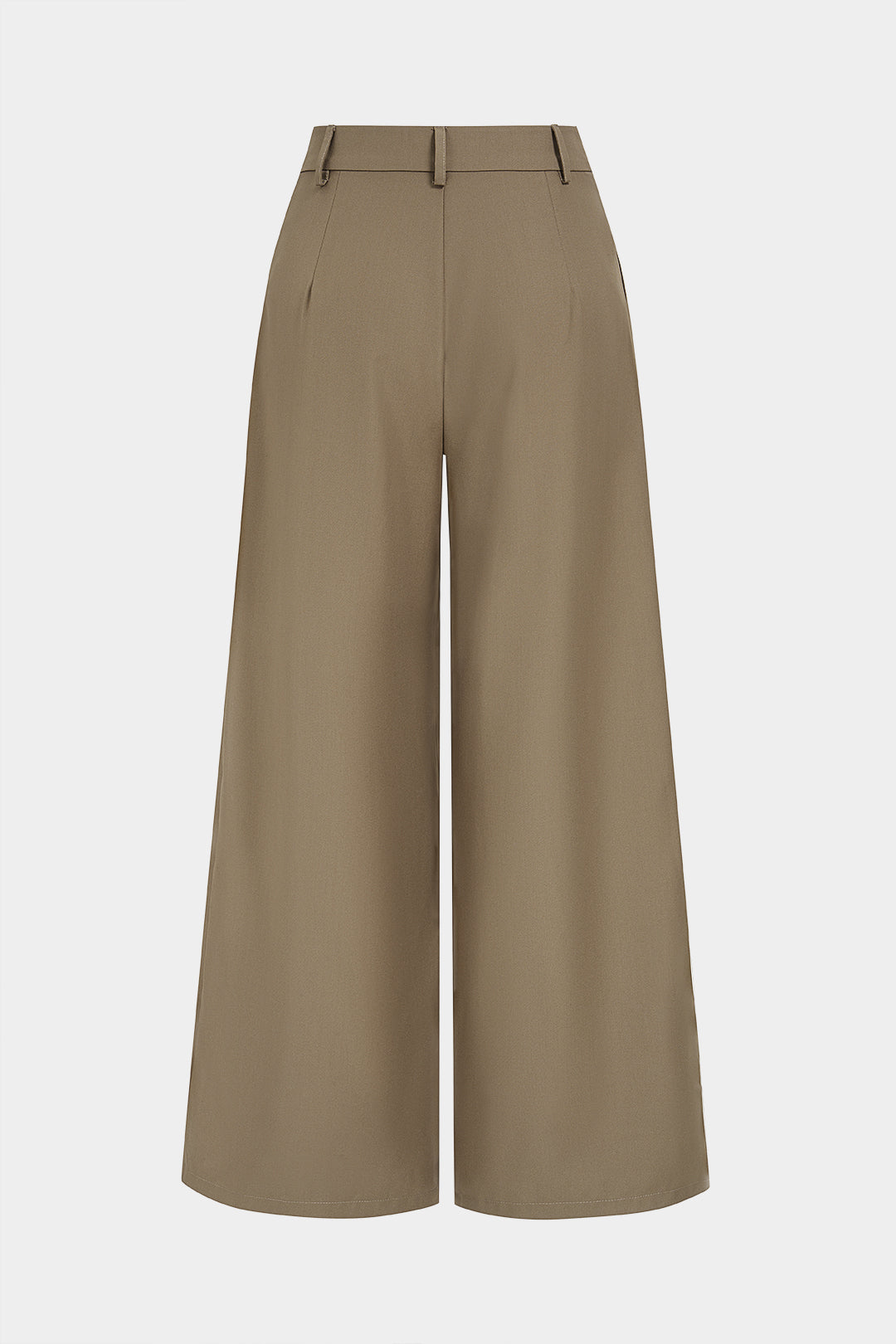 Bella - Effen broek met wijde pijpen