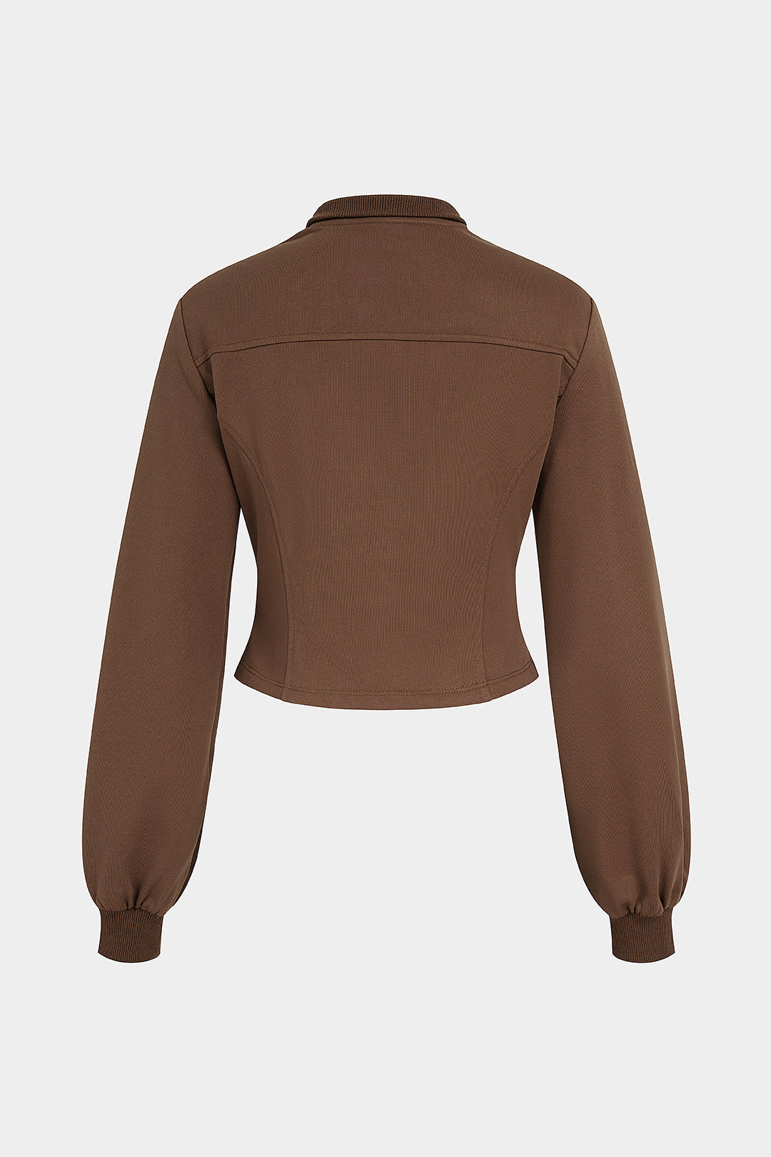 Sweater met zakken, riem en rits