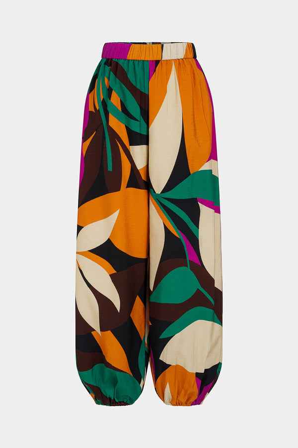 Geometrische broek met ballonmodel