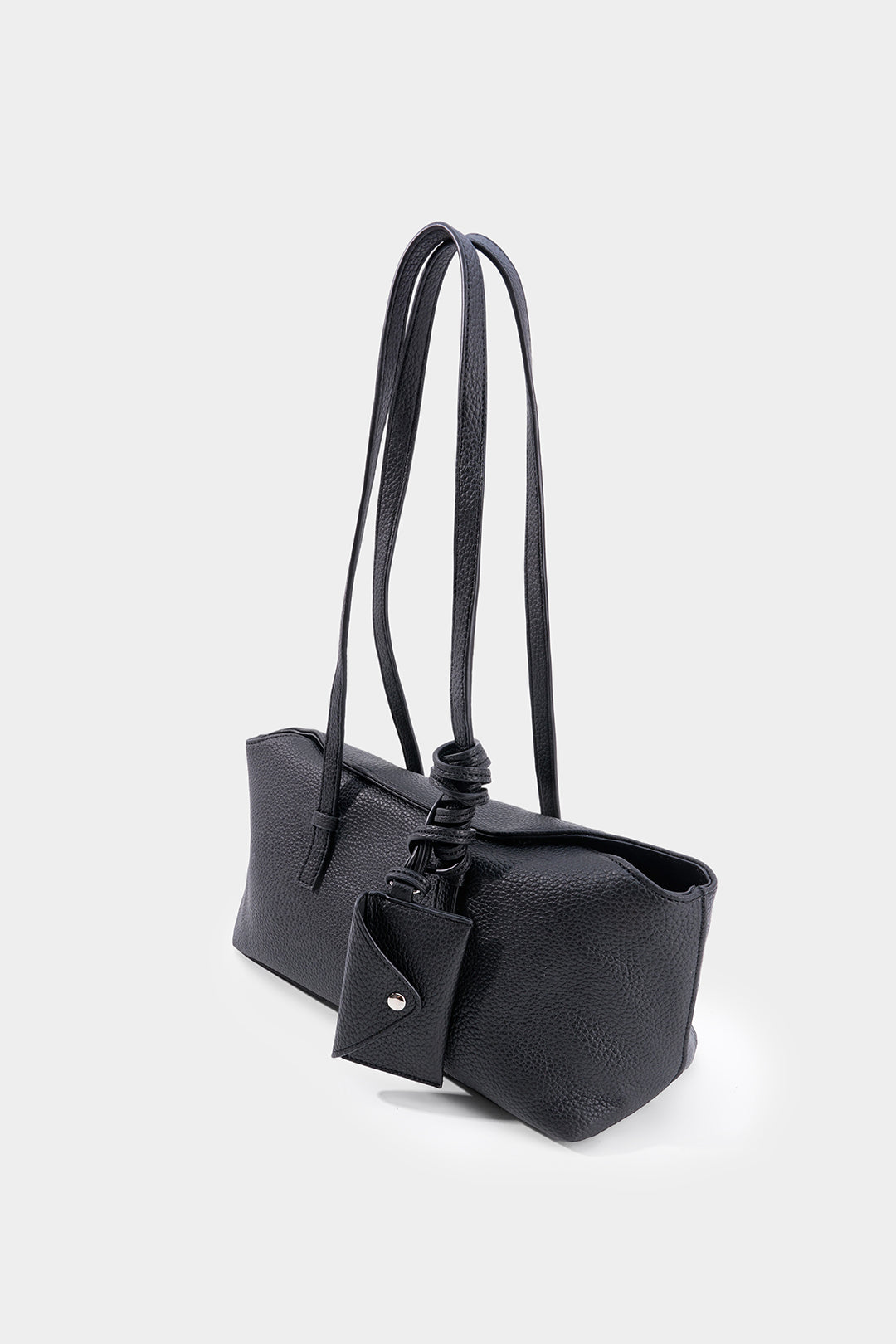 Effen leren-look tas
