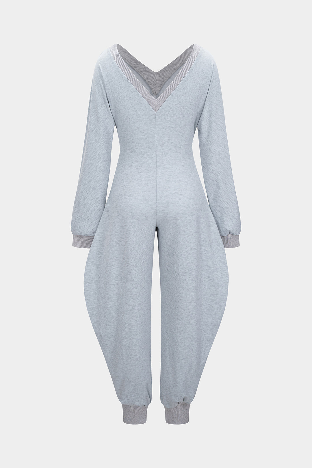 Becca - Jumpsuit met V-hals en lange mouwen