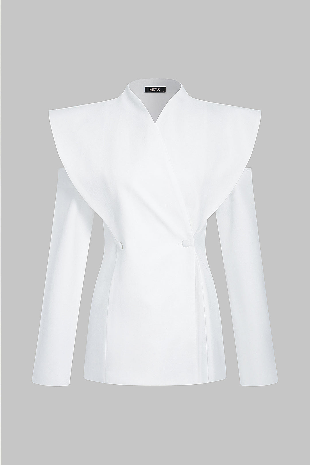Elin - Effen blazer met uitsnijding