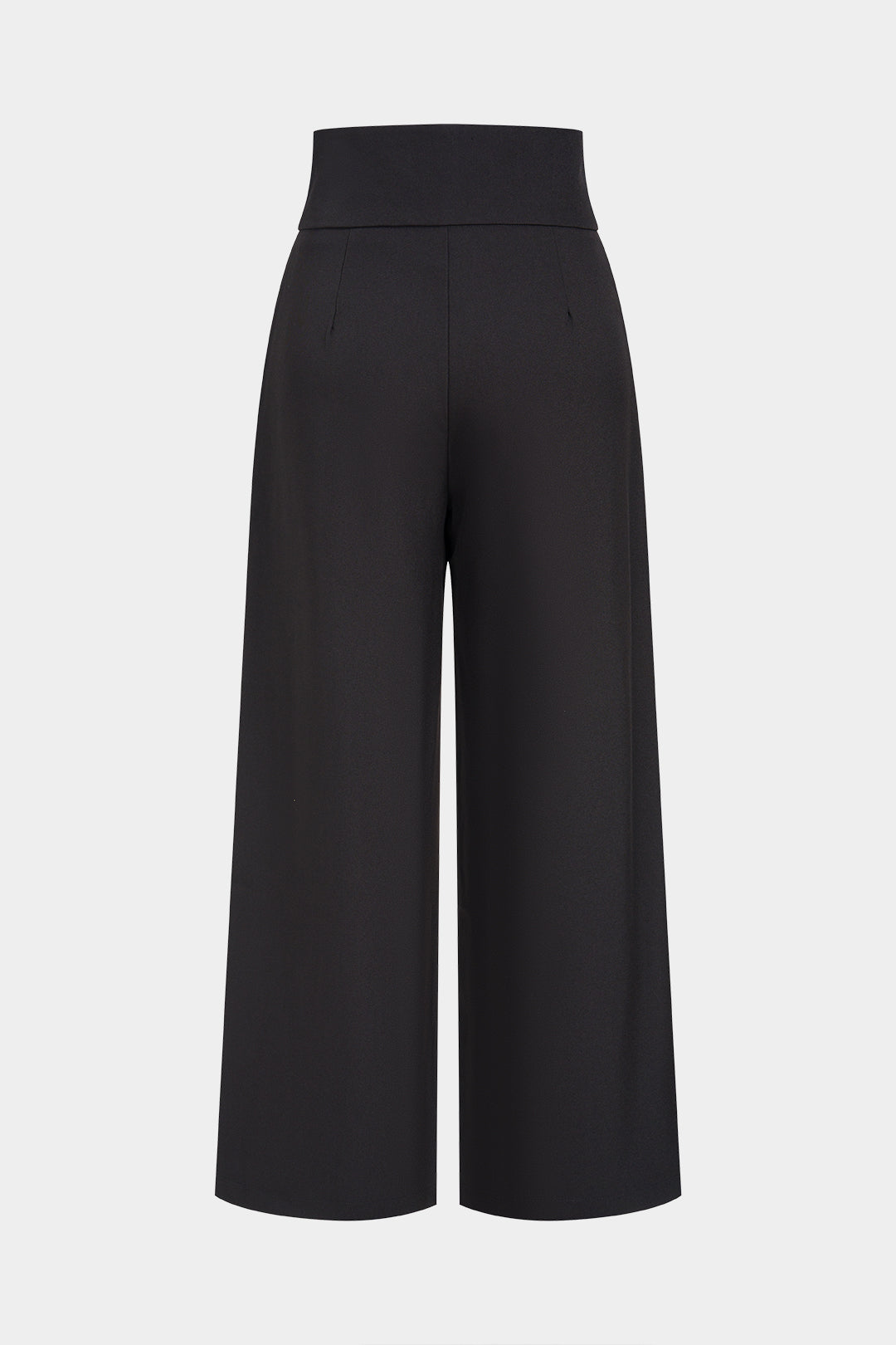 Metallic broek met knoopjes en hoge taille