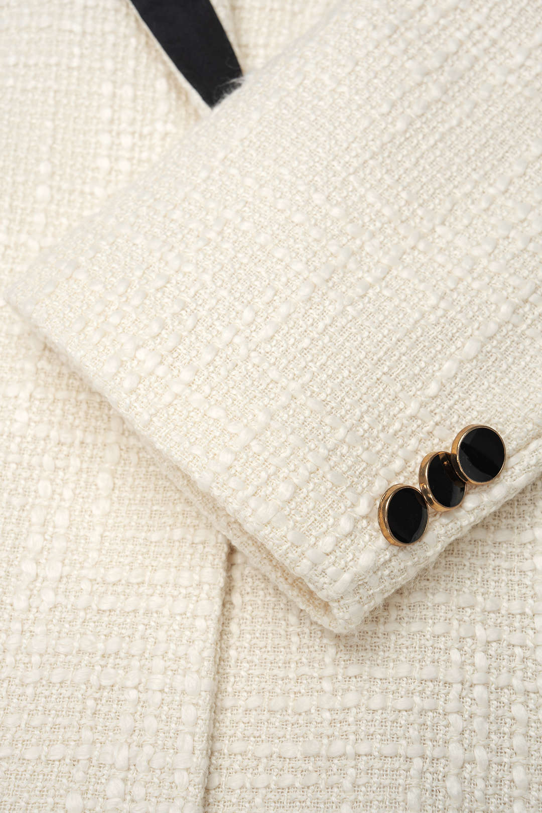 Tweed blazer met reverskraag
