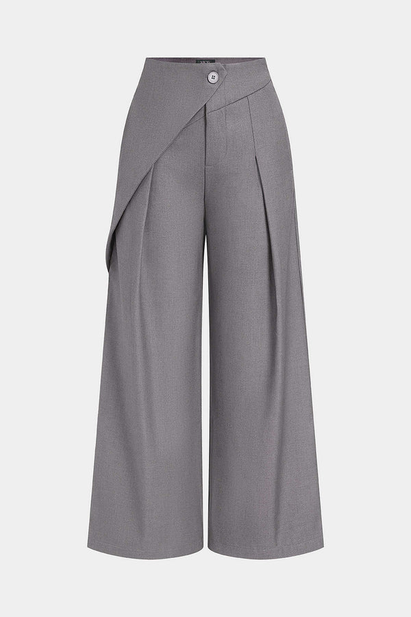 Lotte - Asymmetrische broek met rechte pijp