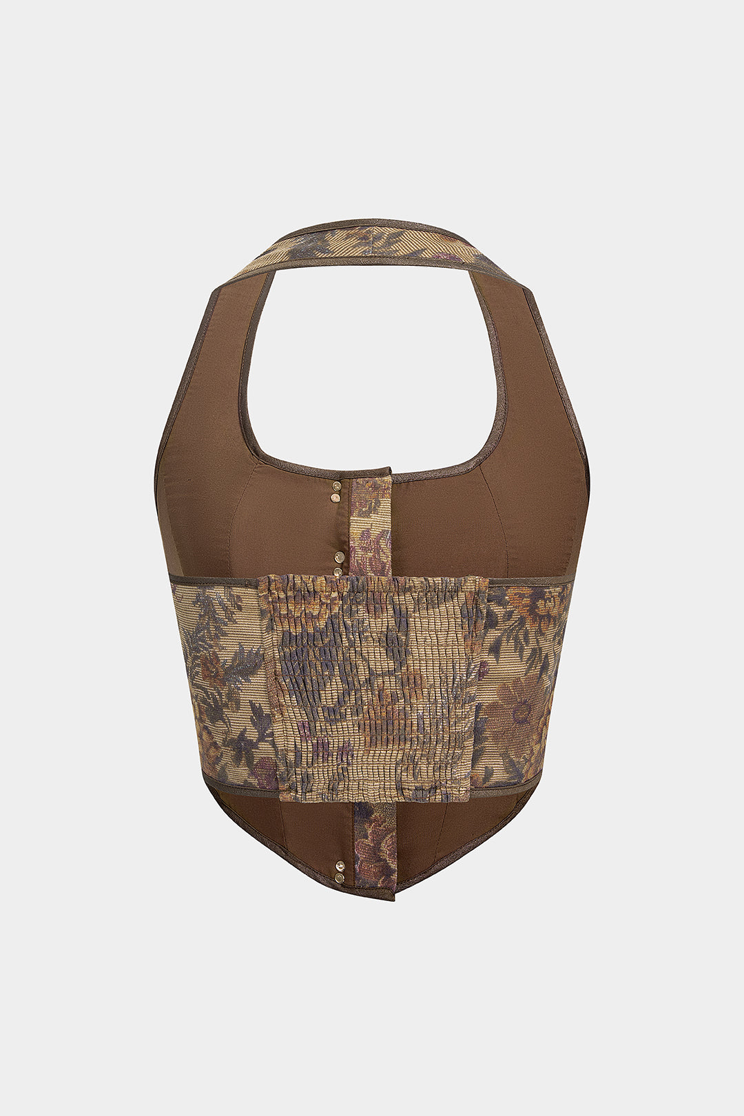 Bloemenprint tanktop met halternek
