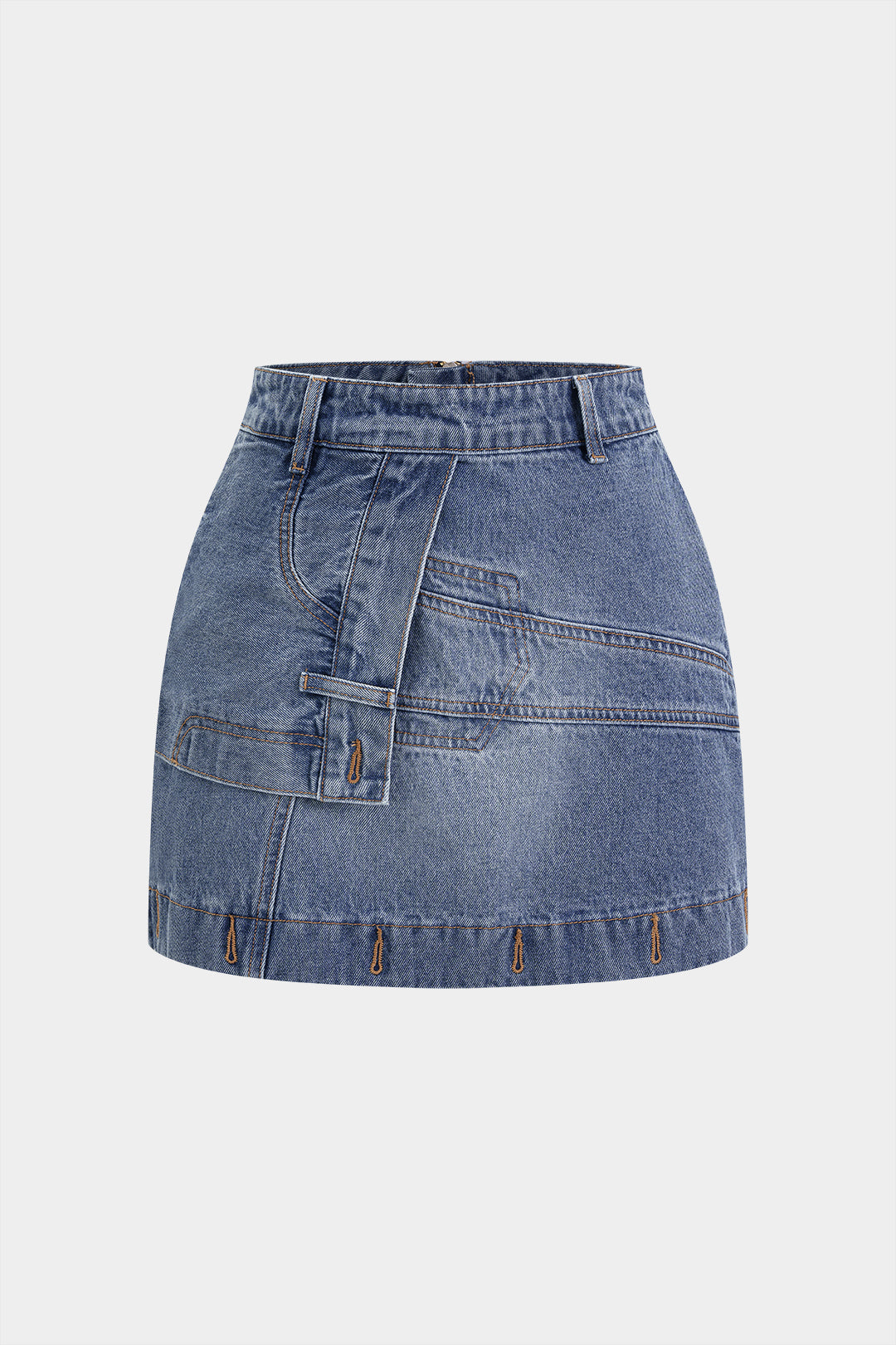 Lara - Denim asymmetrische rok