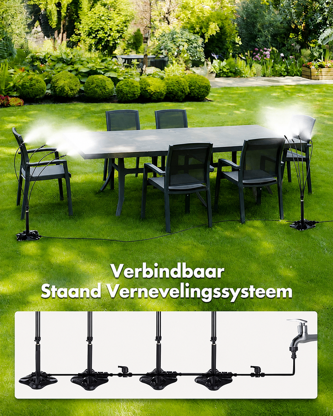 Mistara™ Verkoelende Terrasnevel – Draagbaar